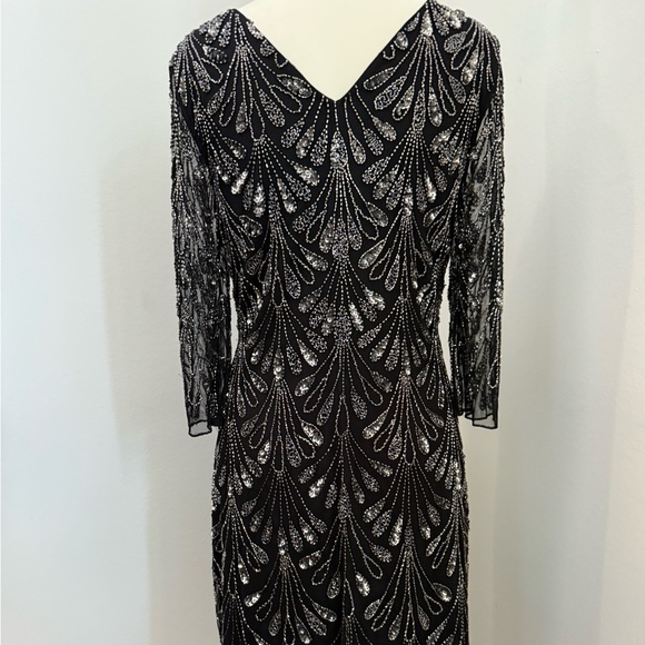 NWOT - Aidan Mattox Black Sequin Cocktail Dress Size 6 80.00 $ Free shipping  0 - Picture 5 of 10